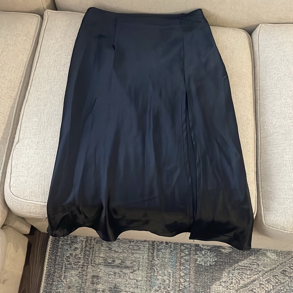 princess Polly slit silk midi skirts